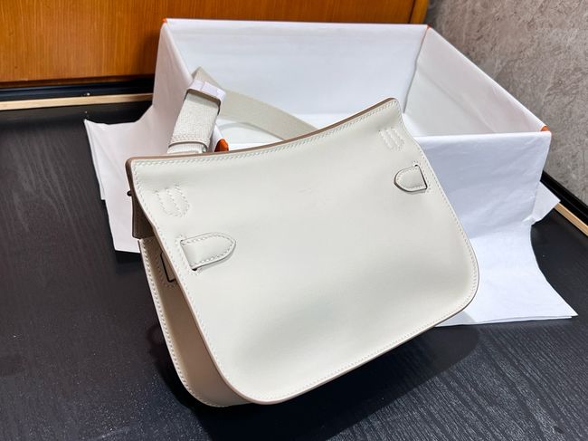 Hermes Jypsiere mini shoulder bag H088004 white &silver buckle Hermes Jypsiere mini shoulder bag H088004 white &silver buckle