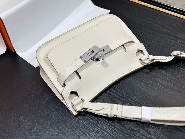 Hermes Jypsiere mini shoulder bag H088004 white &silver buckle Hermes Jypsiere mini shoulder bag H088004 white &silver buckle