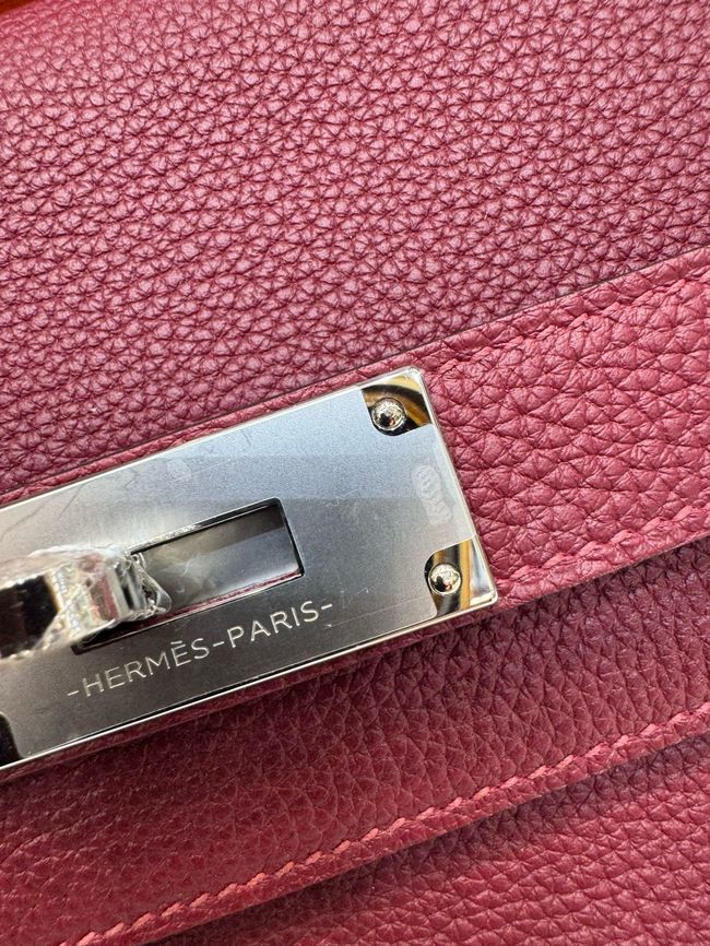Hermes kelly messenger bag H08801 Wine Hermes kelly messenger bag H08801 Wine