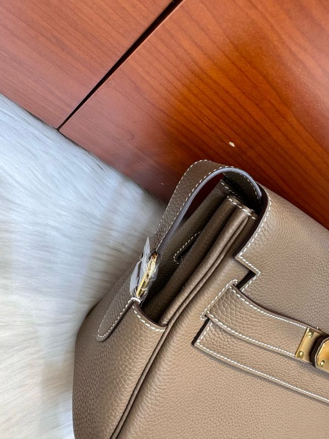 Hermes kelly messenger bag H08801 bark color Hermes kelly messenger bag H08801 bark color