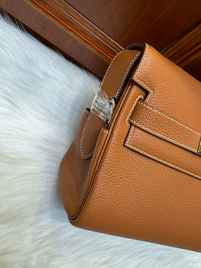 Hermes kelly messenger bag H08801 golden brown Hermes kelly messenger bag H08801 golden brown