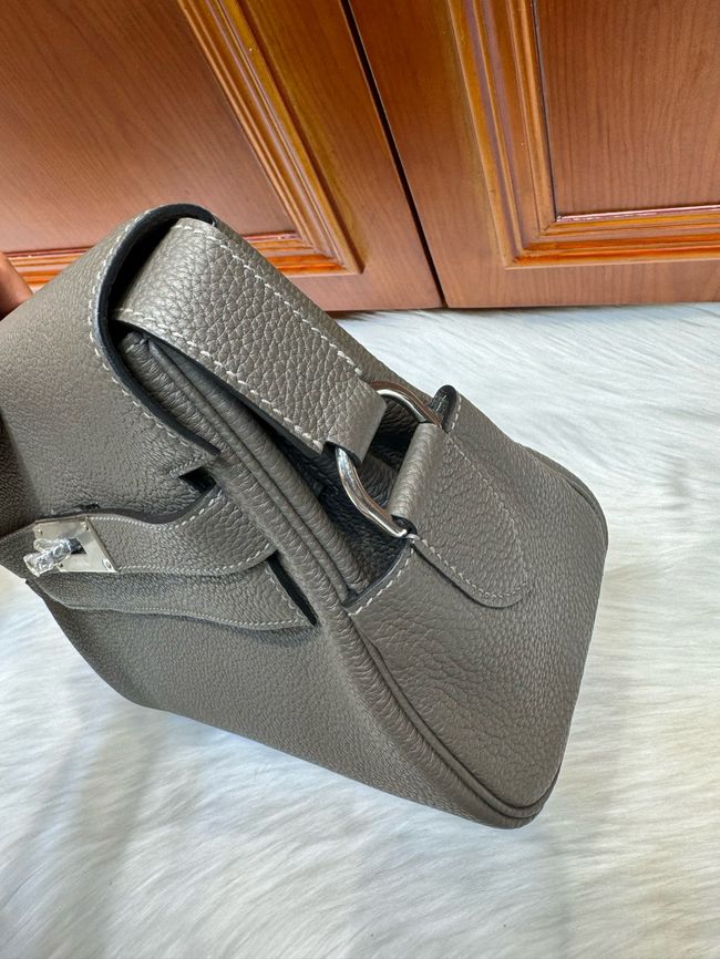 Hermes kelly messenger bag H08801 pewter gray Hermes kelly messenger bag H08801 pewter gray
