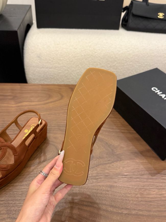 CHANEL Sandals Calfskin 55mm G47401-7