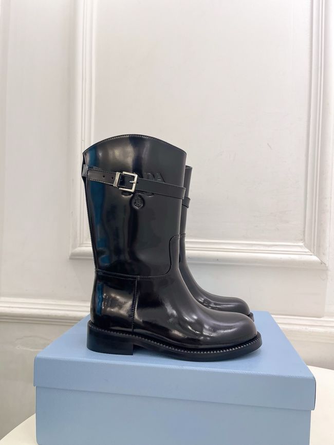 Prada Leather mid-calf boots 64207-2