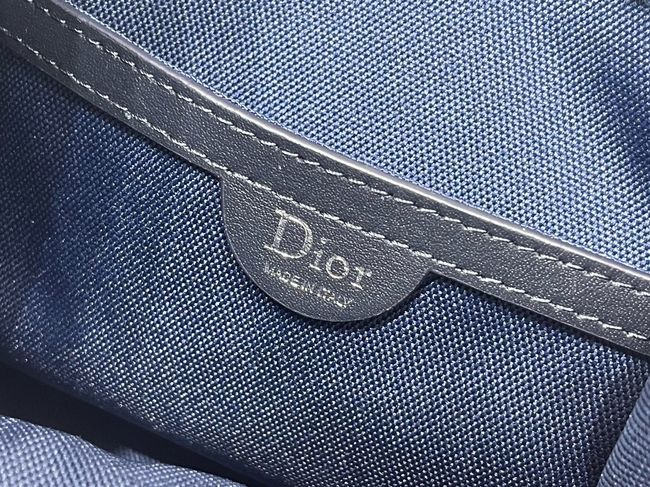 Dioriviera Small Spongy Book Tote Blue and White Spongy Dior Oblique Fabric M1460P