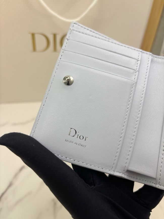 Lady Dior Dahlia Wallet Craie Cannage Lambskin S2065-2 Lady Dior Dahlia Wallet Craie Cannage Lambskin S2065-2
