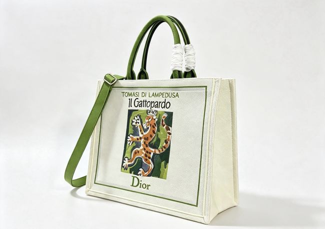 Medium Dior Book Tote with Strap M1354PE green Medium Dior Book Tote with Strap M1354PE green