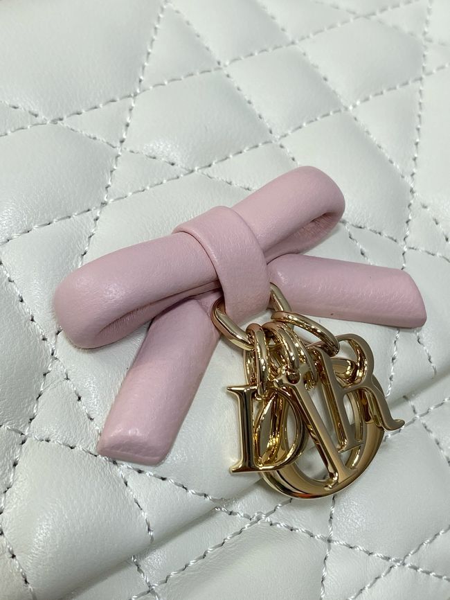 My Dior Mini Bag Cannage patent leather S0985PU white&PINK