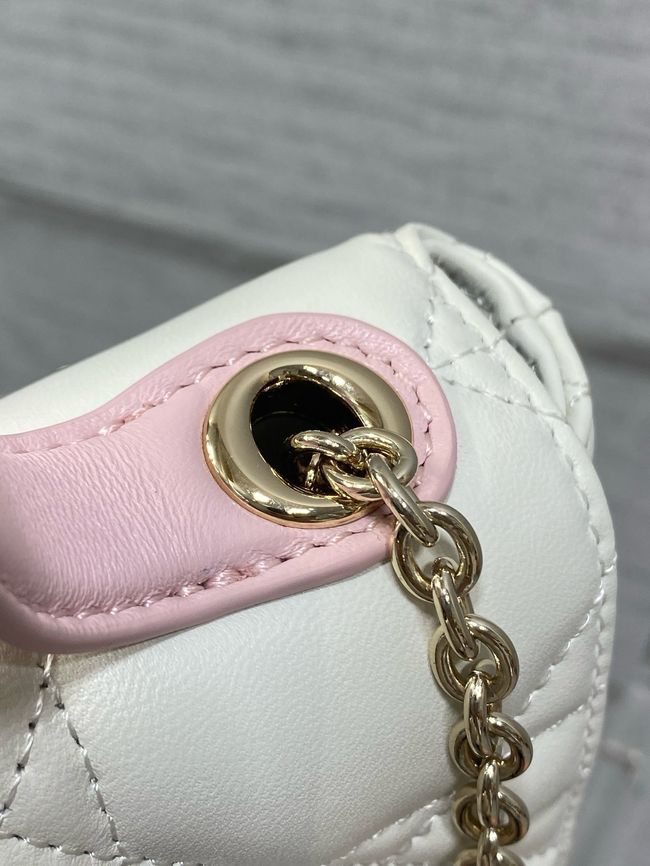 My Dior Mini Bag Cannage patent leather S0985PU white&PINK