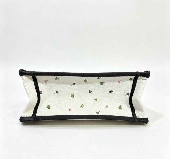 Small Dior Book Tote with Strap Multicolor Dior Hortensia Garden Embroidery M1404OEU Small Dior Book Tote with Strap Multicolor Dior Hortensia Garden Embroidery M1404OEU