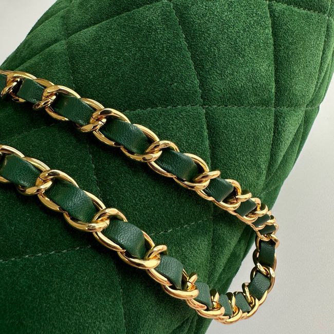 Chanel Clutch with chain AP5252 green Chanel Clutch with chain AP5252 green