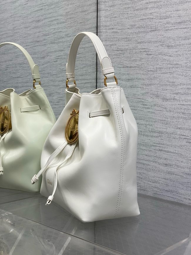 Dior Calfskin Medium Tote Bag 67534 Ivory Dior Calfskin Medium Tote Bag 67534 Ivory