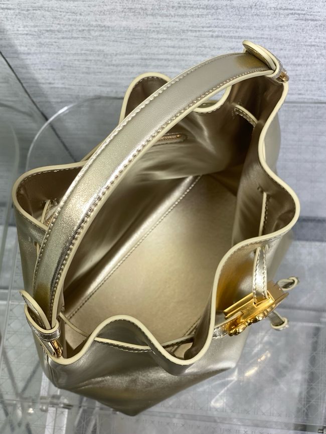 Dior Calfskin Medium Tote Bag 67534 gold