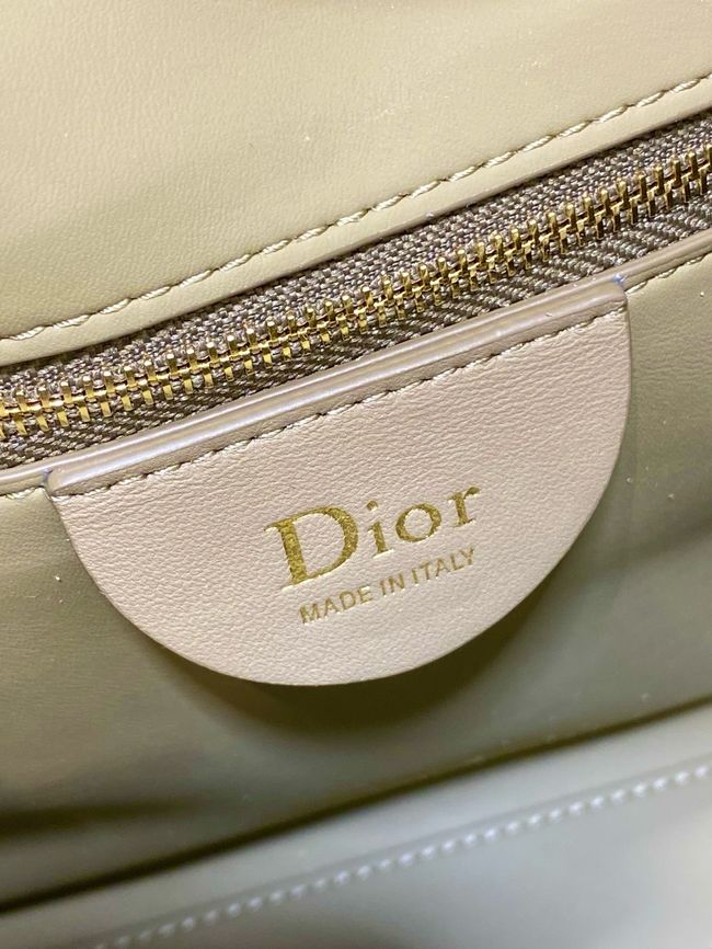Dior Suede Calfskin Medium Tote Bag 67534 Khaki