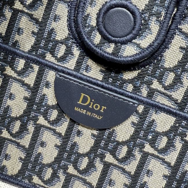 Dior Promenade Mini Shopping Bag Blue Dior Oblique Jacquard S1440OU Dior Promenade Mini Shopping Bag Blue Dior Oblique Jacquard S1440OU