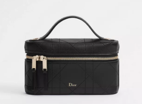 Dior Trianon Soft Vanity Mini Bag Flat Macrocannage Lambskin S4613OS black Dior Trianon Soft Vanity Mini Bag Flat Macrocannage Lambskin S4613OS black