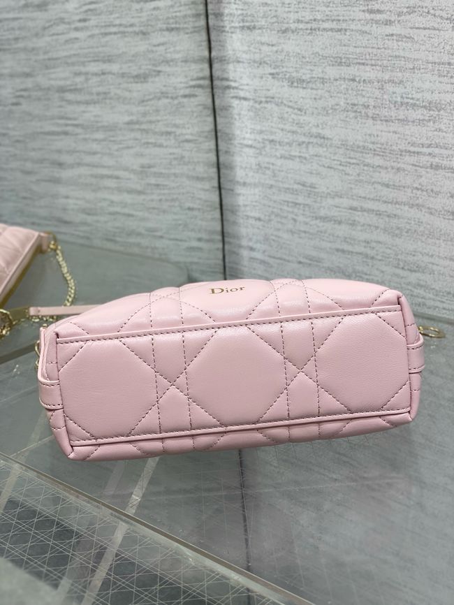 Diorling Mini Bag Macrocannage Lambskin S2613OU Soupir Pink Diorling Mini Bag Macrocannage Lambskin S2613OU Soupir Pink