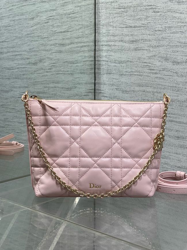 Diorling Mini Bag Macrocannage Lambskin S2613OU Soupir Pink Diorling Mini Bag Macrocannage Lambskin S2613OU Soupir Pink