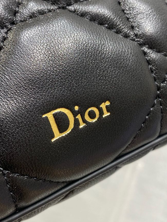 Diorling Mini Bag Macrocannage Lambskin S2613OU black Diorling Mini Bag Macrocannage Lambskin S2613OU black