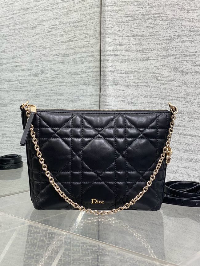 Diorling Mini Bag Macrocannage Lambskin S2613OU black Diorling Mini Bag Macrocannage Lambskin S2613OU black