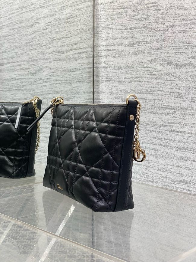 Diorling Mini Bag Macrocannage Lambskin S2613OU black Diorling Mini Bag Macrocannage Lambskin S2613OU black
