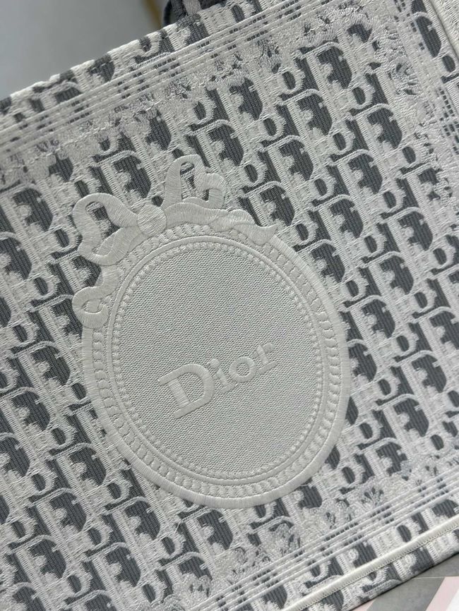 Medium Dior Book Tote with Strap Oblique Embroidery M1354PE-5 Medium Dior Book Tote with Strap Oblique Embroidery M1354PE-5
