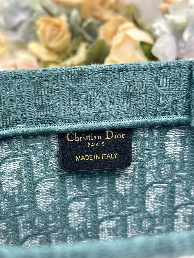 Medium Dior Book Tote with Strap Oblique Embroidery M1354PE-6 Medium Dior Book Tote with Strap Oblique Embroidery M1354PE-6