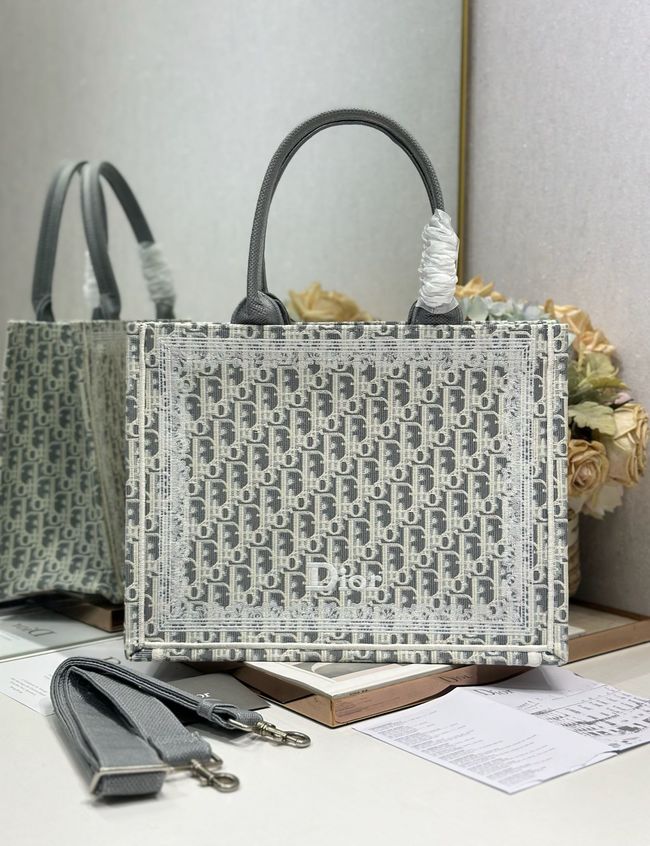 Large Dior Book Tote Cannage Embroidery M1349OEQ-2 Large Dior Book Tote Cannage Embroidery M1349OEQ-2