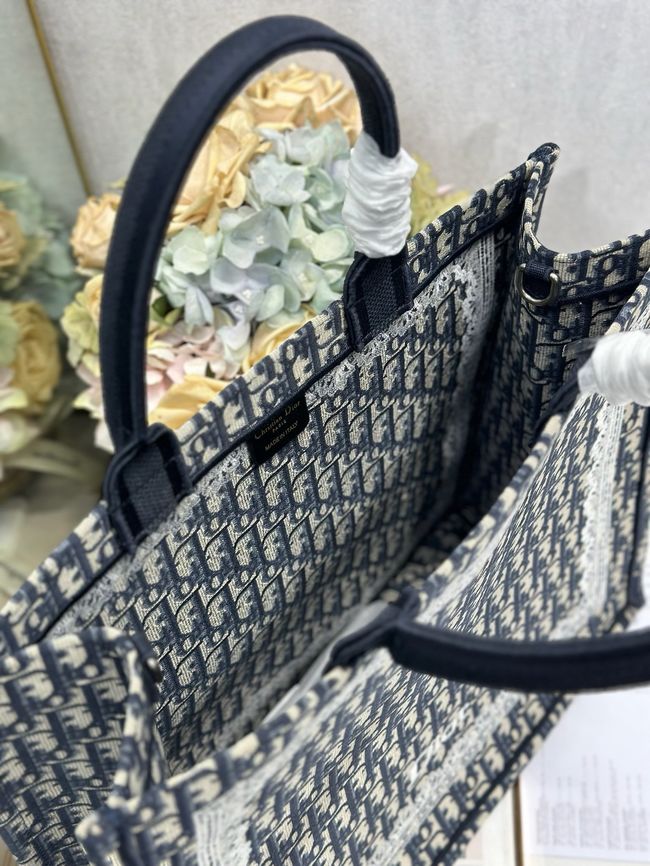 Large Dior Book Tote Cannage Embroidery M1349OEQ-3 Large Dior Book Tote Cannage Embroidery M1349OEQ-3
