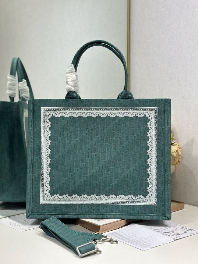 Large Dior Book Tote Cannage Embroidery M1349OEQ-5 Large Dior Book Tote Cannage Embroidery M1349OEQ-5