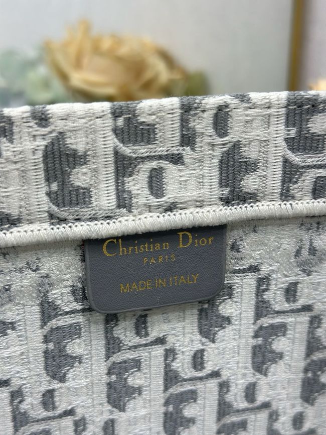 Large Dior Book Tote Cannage Embroidery M1349OEQ-6 Large Dior Book Tote Cannage Embroidery M1349OEQ-6