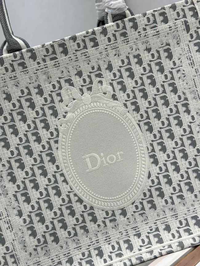 Large Dior Book Tote Cannage Embroidery M1349OEQ-6 Large Dior Book Tote Cannage Embroidery M1349OEQ-6