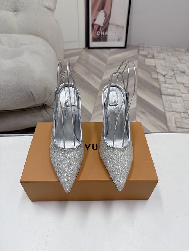 Louis Vuitton Twist Slingback Pump 9CM 64256-3 Louis Vuitton Twist Slingback Pump 9CM 64256-3
