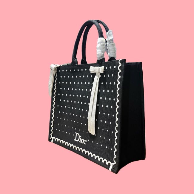 Large Dior Book Tote Cannage Embroidery M1349OEQ-11
