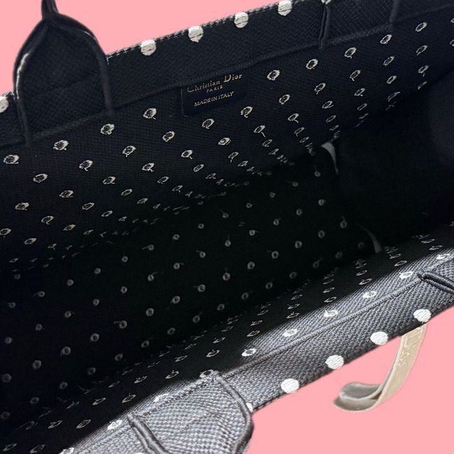 Large Dior Book Tote Cannage Embroidery M1349OEQ-11