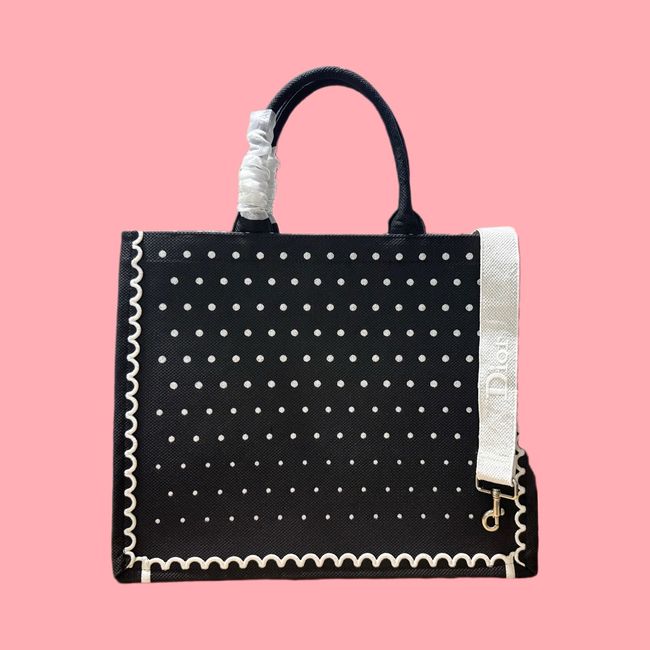 Large Dior Book Tote Cannage Embroidery M1349OEQ-11