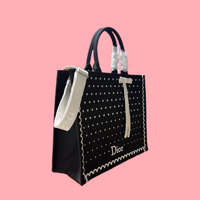 Large Dior Book Tote Cannage Embroidery M1349OEQ-11