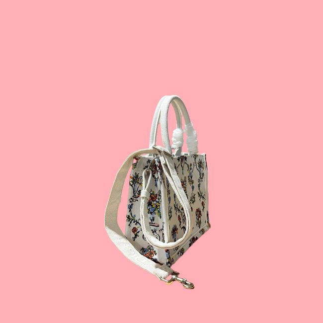 Small Dior Book Tote with Strap Embroidered M1404OE-10