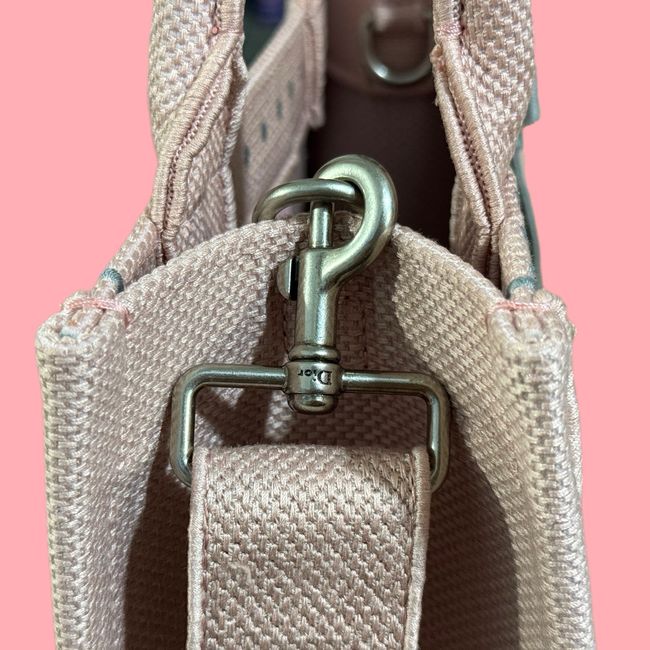 Small Dior Book Tote with Strap Embroidered M1404OE-11
