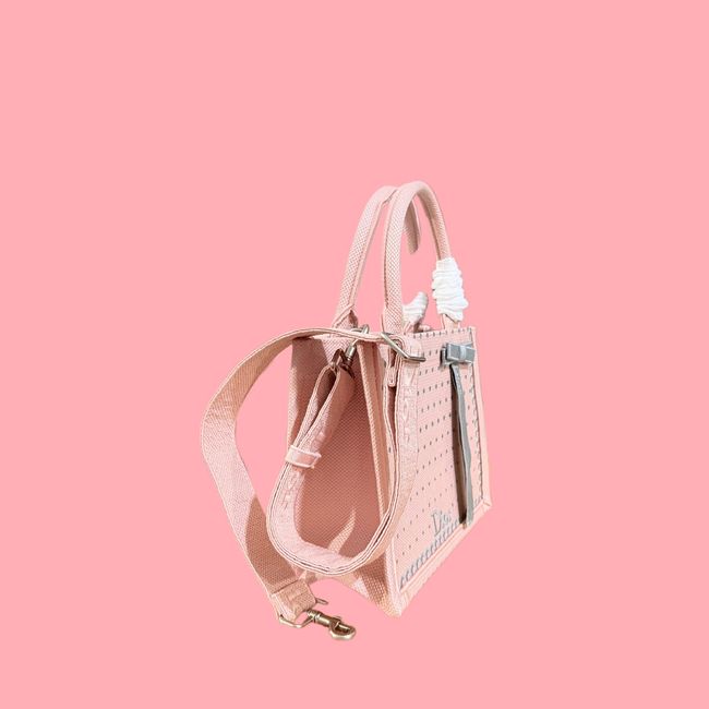 Small Dior Book Tote with Strap Embroidered M1404OE-11