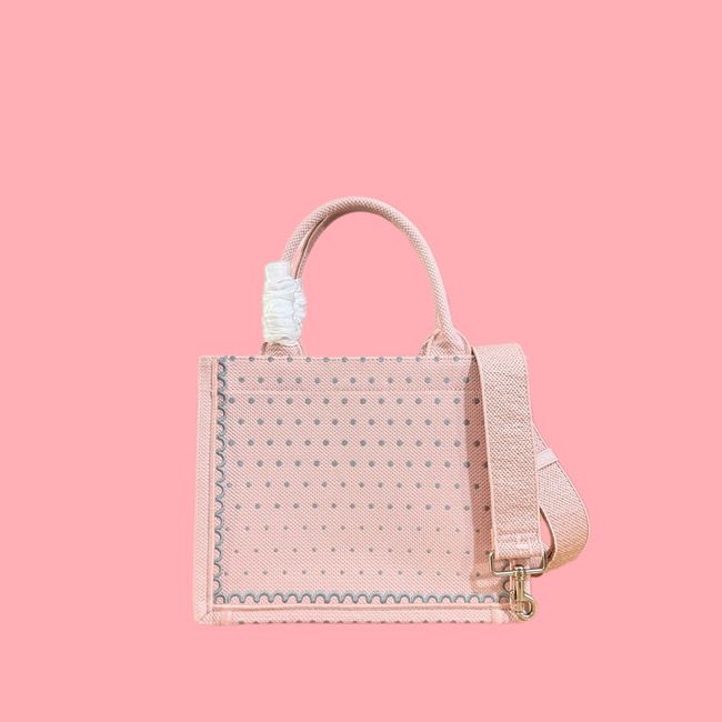 Small Dior Book Tote with Strap Embroidered M1404OE-11