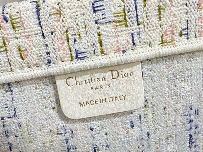 Small Dior Book Tote with Strap Embroidered M1404OE-12
