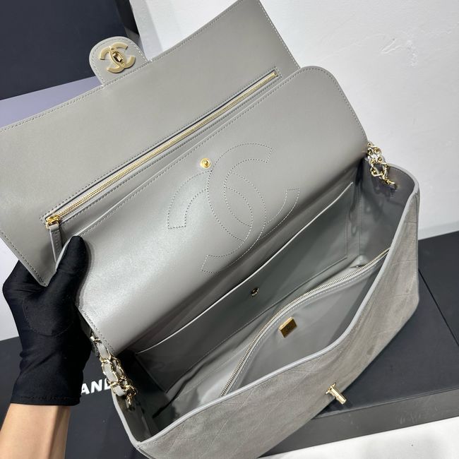 CHANEL Maxi Flapbag AS5640 GRAY CHANEL Maxi Flapbag AS5640 GRAY