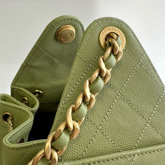 CHANEL 25 SMALL HANDBAG AS5293 Green