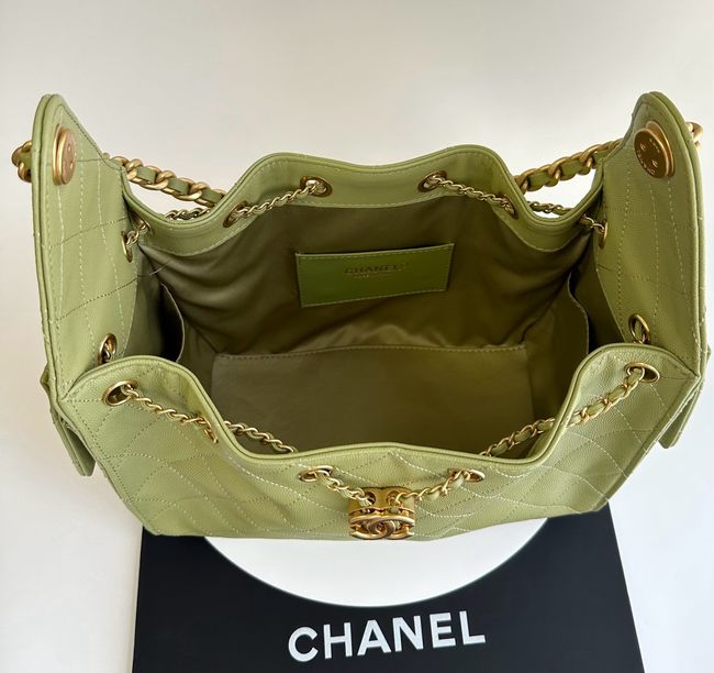 CHANEL 25 SMALL HANDBAG AS5293 Green