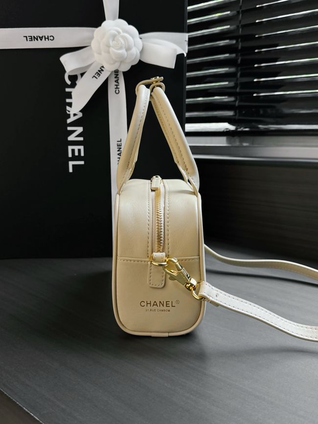 Chanel Clutch with Leather Strap AP5528 Beige Chanel Clutch with Leather Strap AP5528 Beige