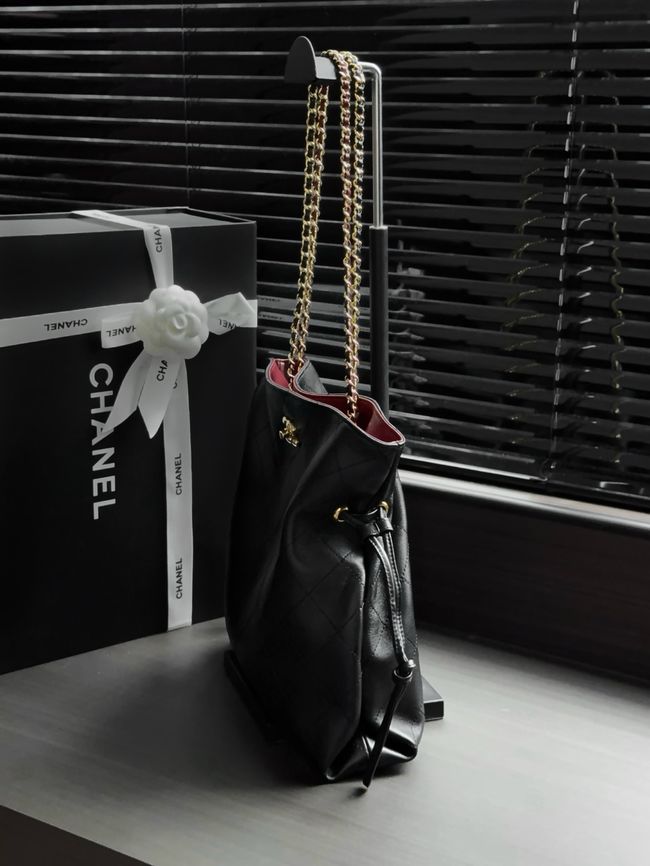 Chanel Small Shopping Bag AS6495 black Chanel Small Shopping Bag AS6495 black