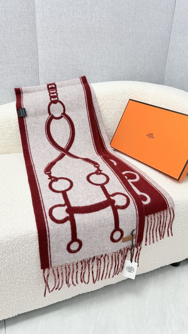Hermes cashmere scarf H251526-3 Hermes cashmere scarf H251526-3