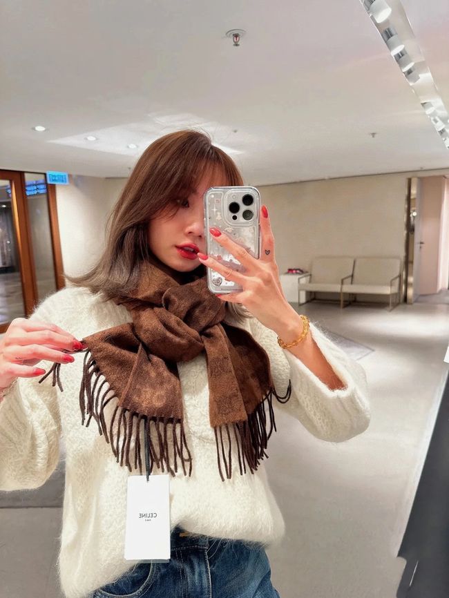 Celine Shawl Wool Silk and Cotton 873733-1 Celine Shawl Wool Silk and Cotton 873733-1