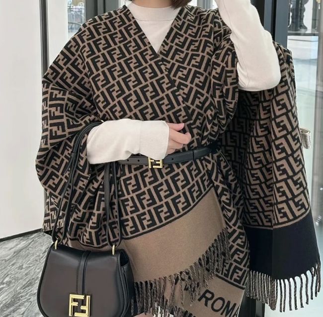 Fendi Shawl Wool Silk and Cotton 06389-1 Fendi Shawl Wool Silk and Cotton 06389-1